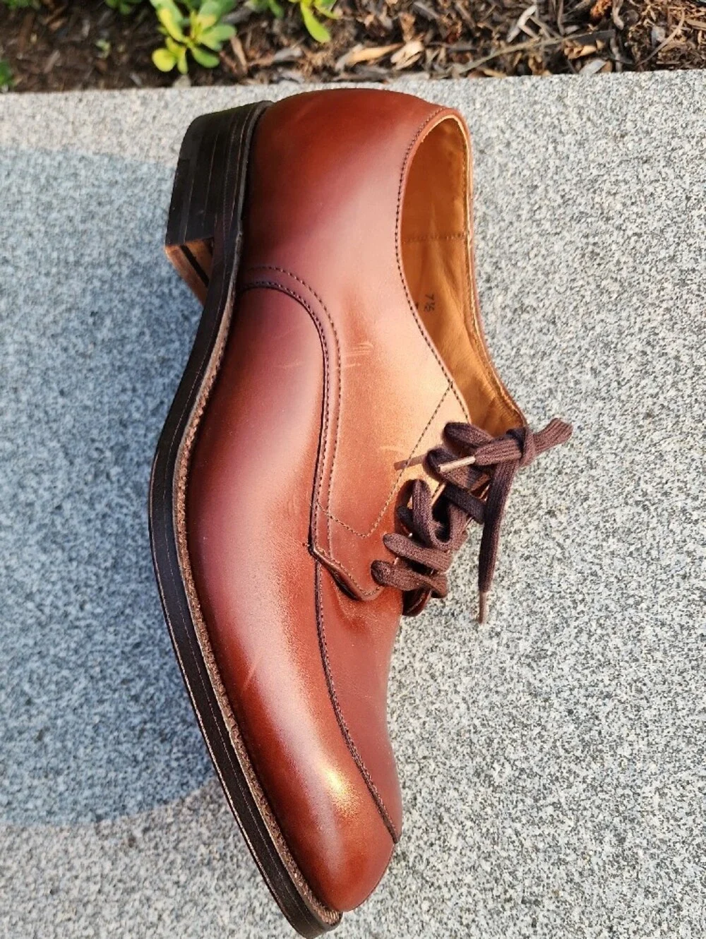 Alden 5434 V-Tip Leather Blucher Shoes (Algonquin Split Toe) size 7.5 D